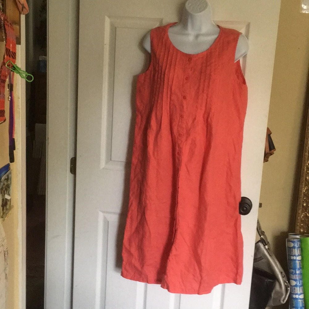 L L Bean Linen dress size 10